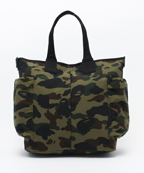 HKDOTBUY - 日本A BATHING APE × PORTER 1ST CAMO MILITARY TOTE BAG